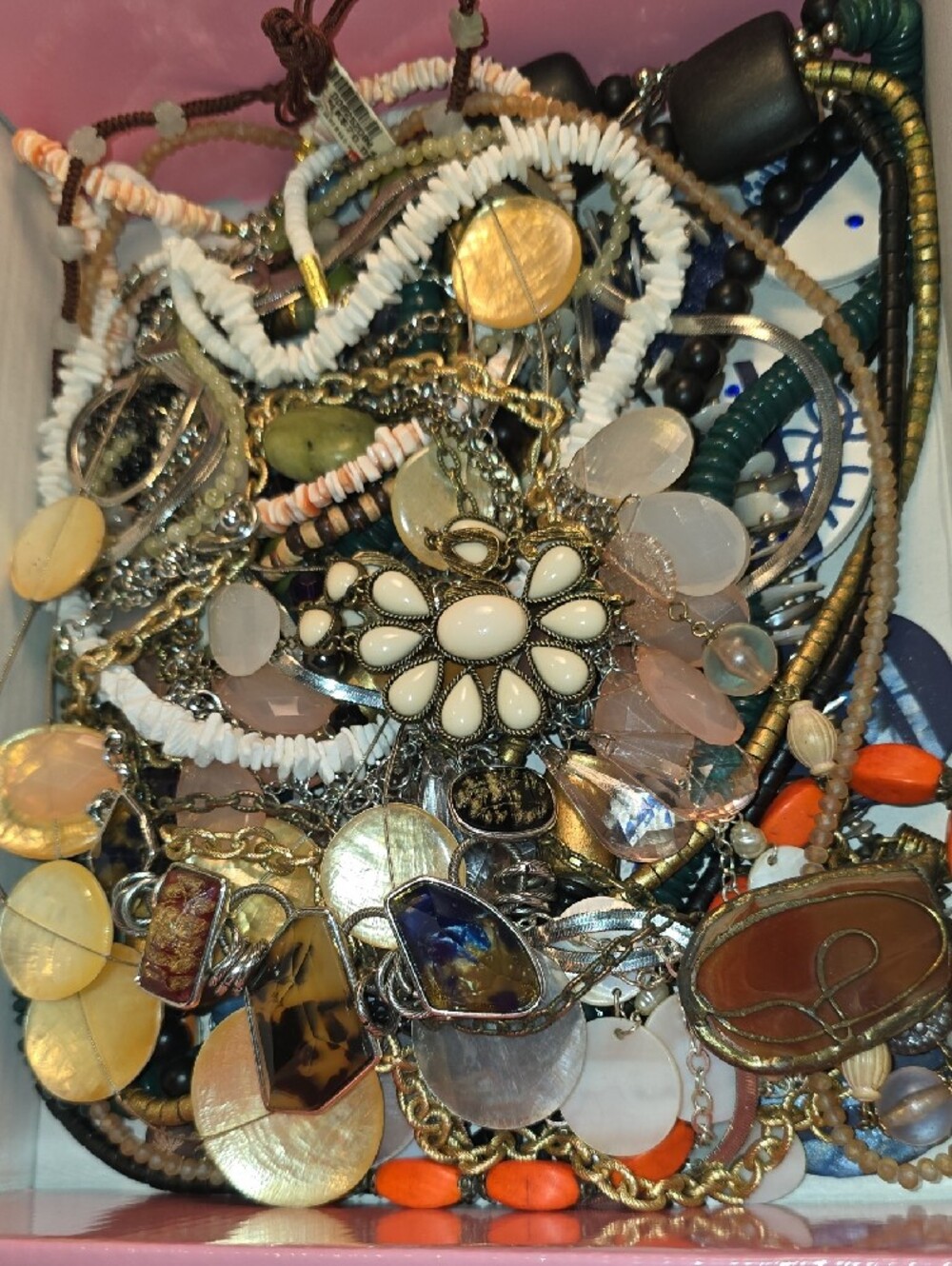 4.11 Pounds Jewelry Lot Jar Dig Mystery